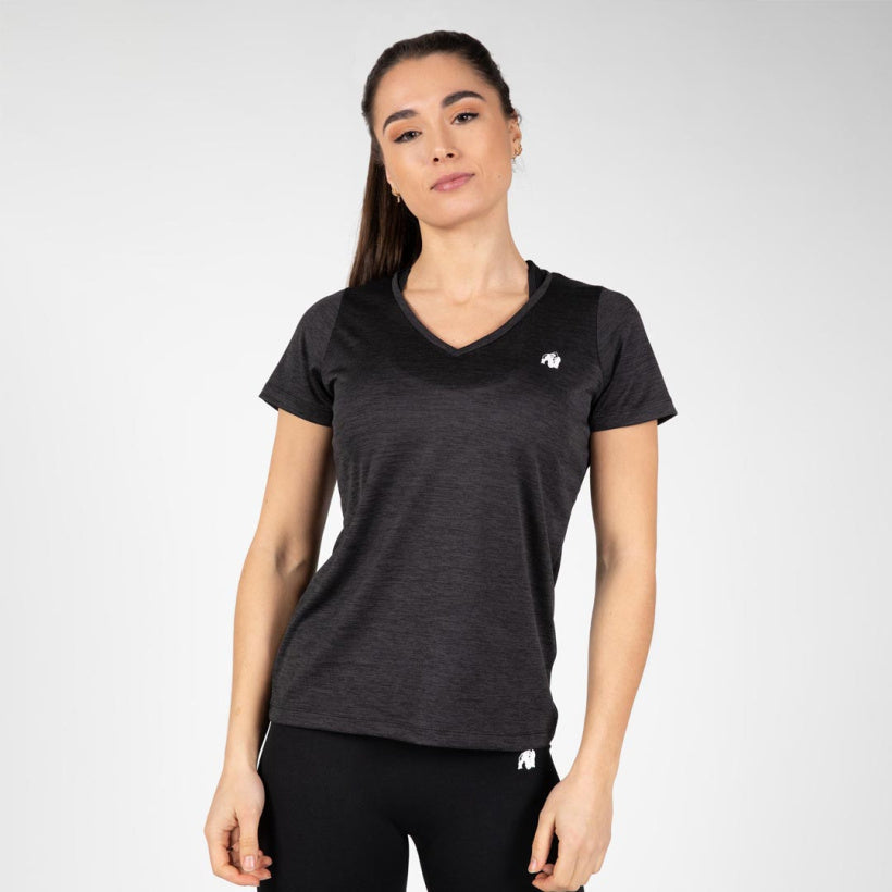 Gorilla Wear Elmira V-Neck T-Shirt, Black