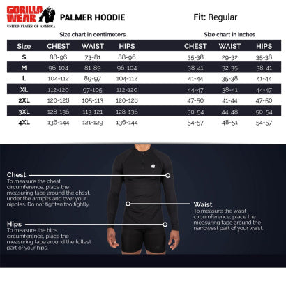 Gorilla Wear Palmer Hoodie, Black