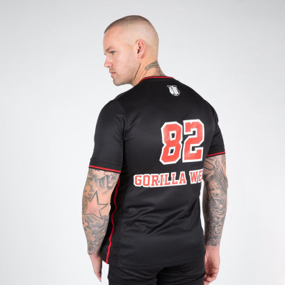 Gorilla Wear San Mateo T-Shirt, Black/Red