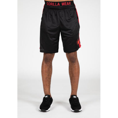 Gorilla Wear Atlanta Shorts, Black/Red