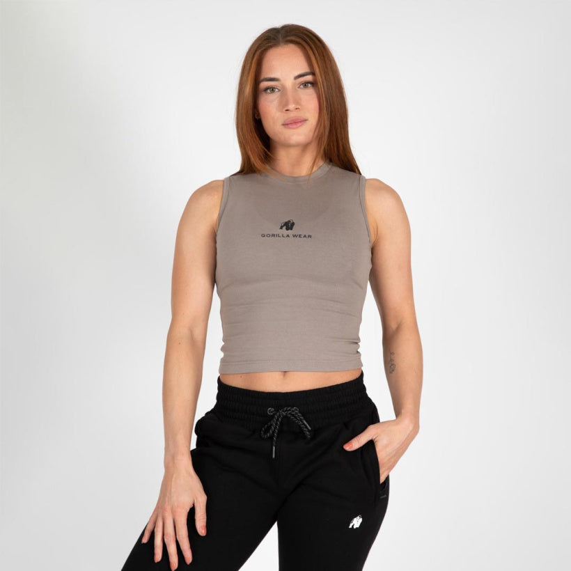 Gorilla Wear Livonia Crop Top, Beige