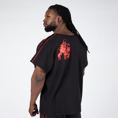 Gorilla Wear Buffalo Old School Workout Top, Black/Red