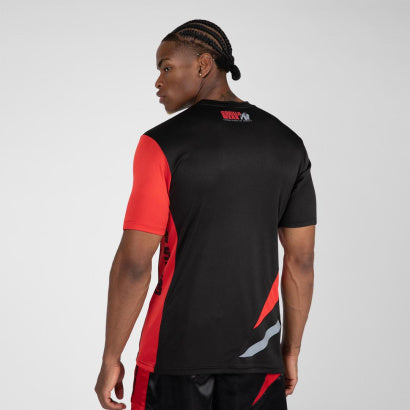 Gorilla Wear Hornell T-Shirt, Black/Red