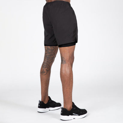 Gorilla Wear Modesto 2-In-1 Shorts, Black