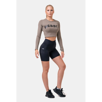 NEBBIA Fit Smart Biker Shorts, Black