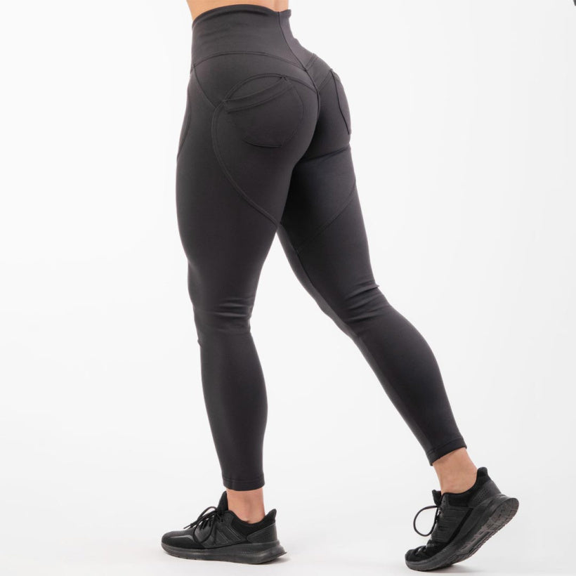 NEBBIA High Waist Bubble Butt Lifting Pants, Svart