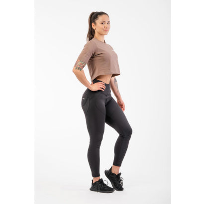 NEBBIA High Waist Bubble Butt Lifting Pants, Svart