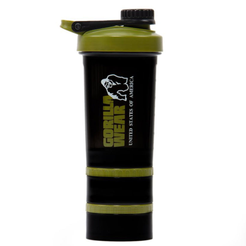 Gorilla Wear Shaker 2 Go 760 ml, Black/Army Green