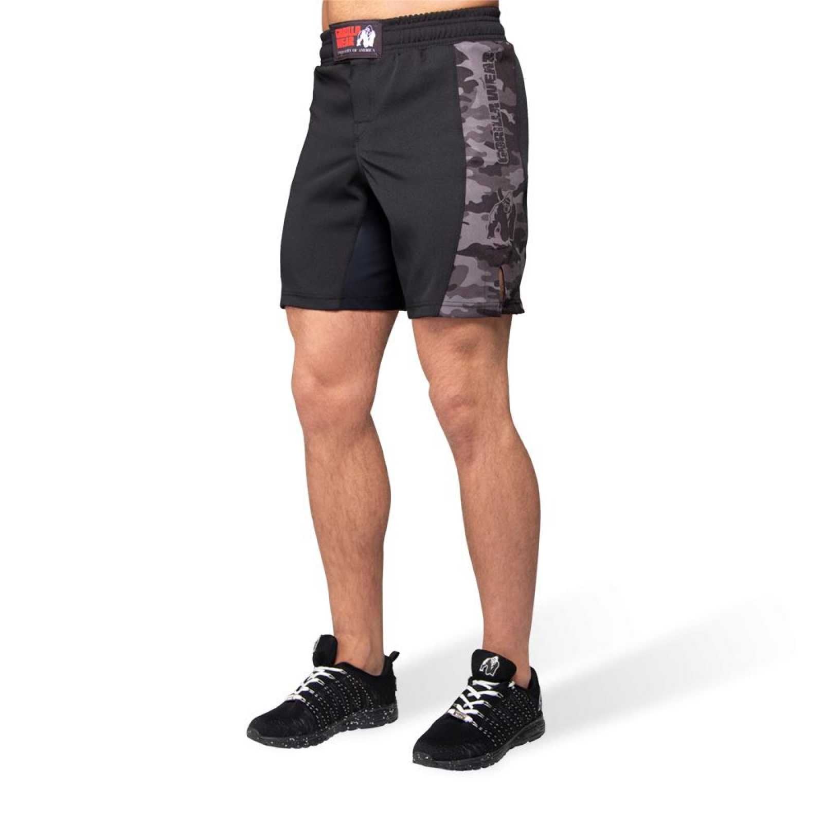 Gorilla Wear Kensington MMA Fightshorts, Black/Grey Camo